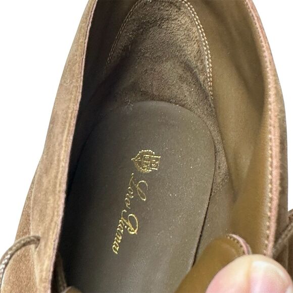 Loro Piana NEW Men's Suede Walk Ankle Chukka Boots Brown 40.5 Authentic Luxury - Picture 14 of 16